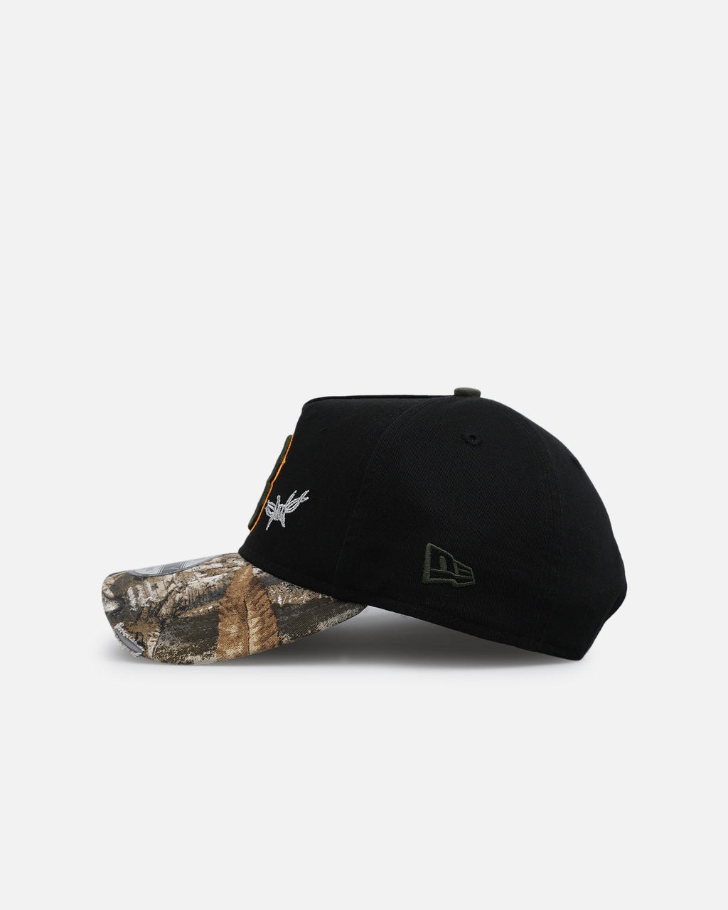 New Era Boston Red Sox 'Realtree Grit 2.0' 9FORTY A-Frame Snapback Black/Green/Orange