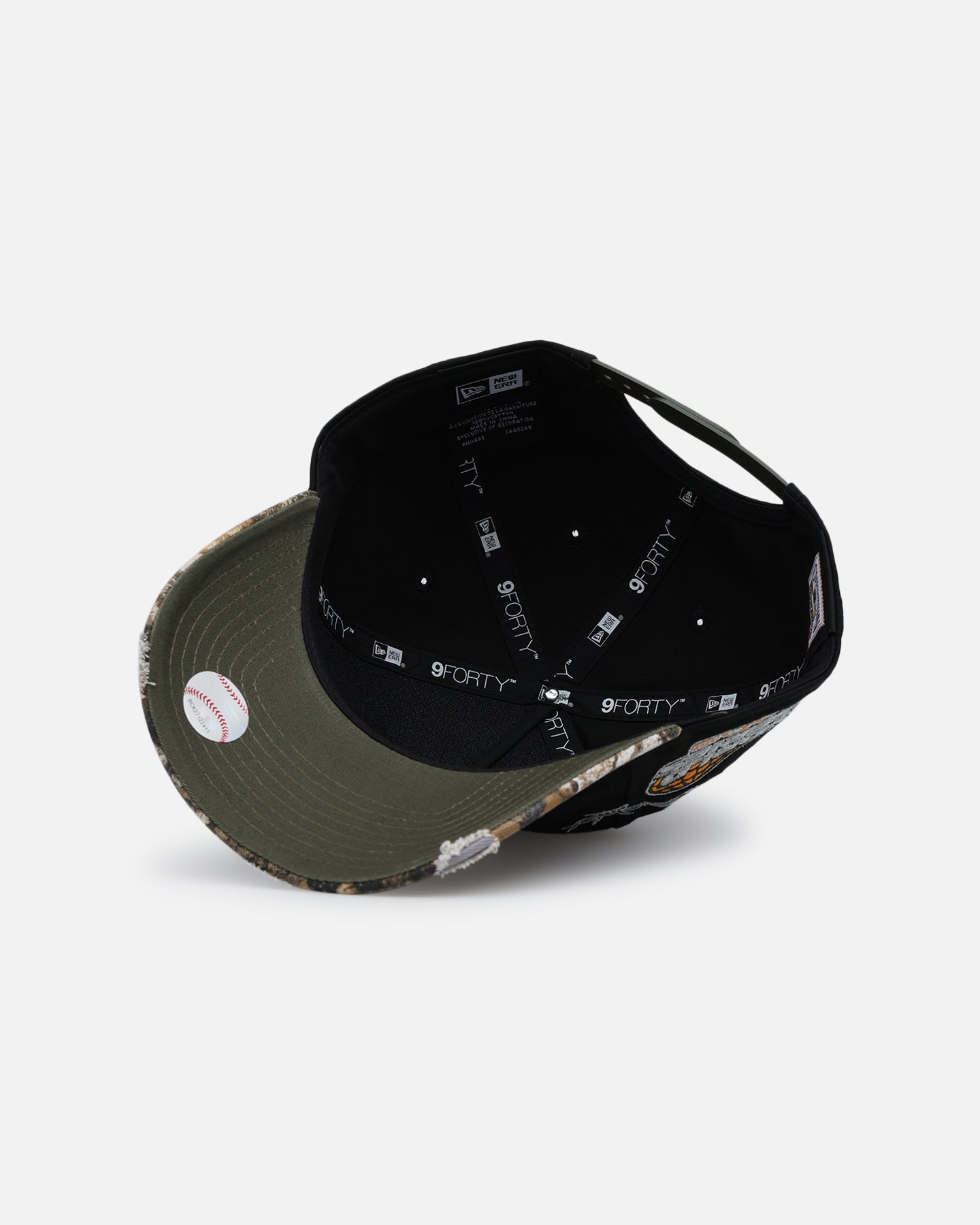 New Era Boston Red Sox 'Realtree Grit 2.0' 9FORTY A-Frame Snapback Black/Green/Orange