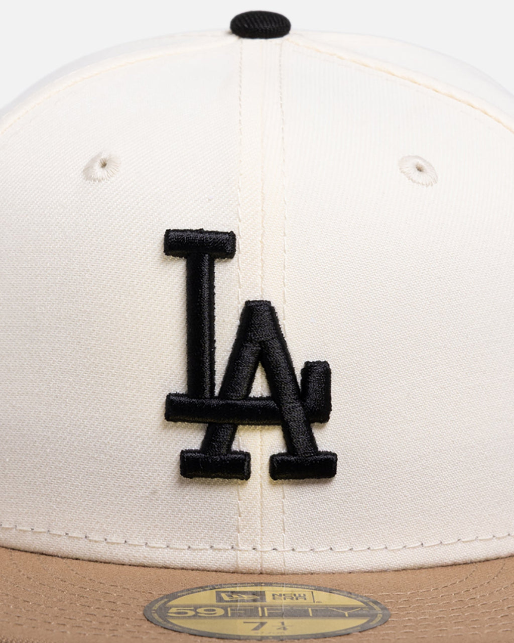 New Era Los Angeles Dodgers 'Chrome Khaki' 59FIFTY Fitted White