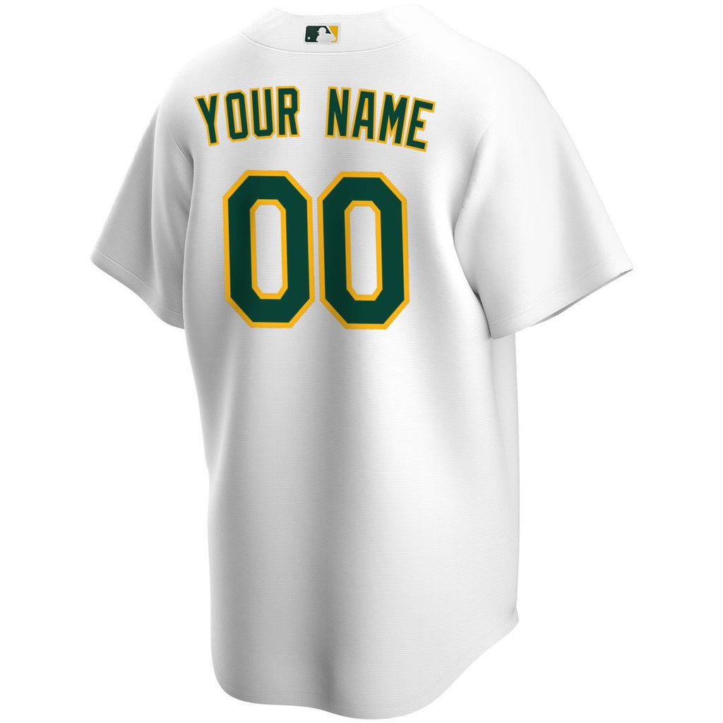 Athletics Nike Home Replica Custom Jersey - White