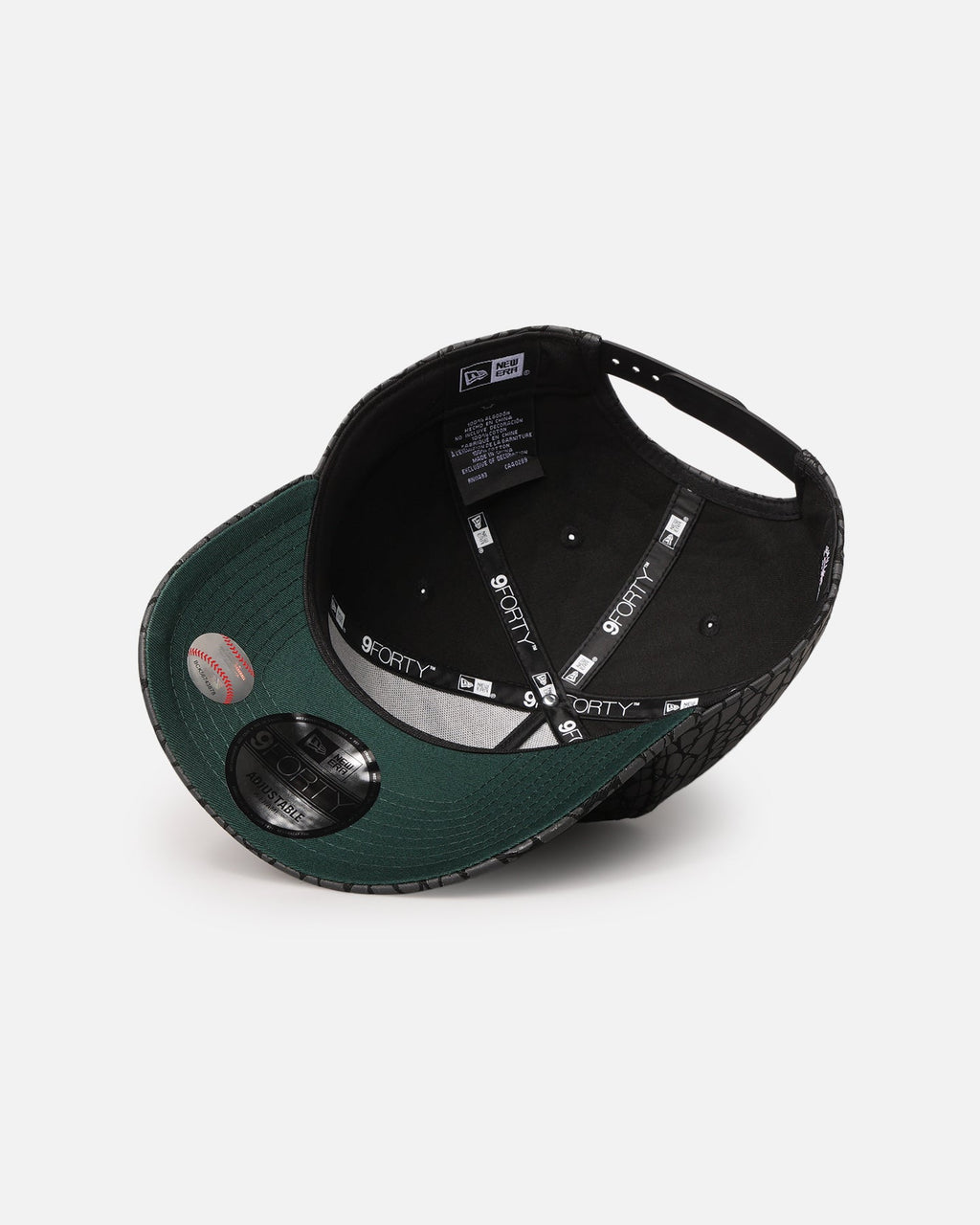 New Era New York Yankees 'Croc Skin' 9FORTY A-Frame Snapback Black