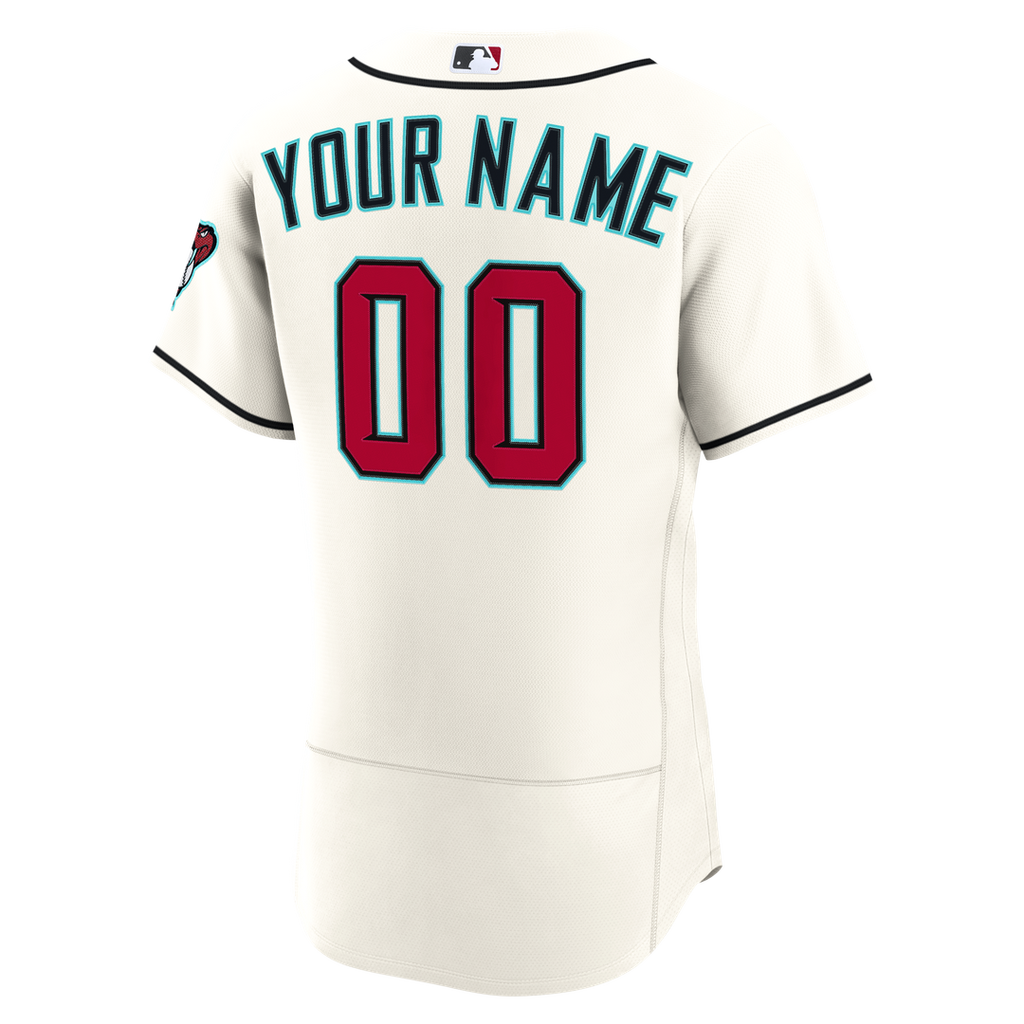 Arizona Diamondbacks Nike Home Authentic Custom Jersey - Cream